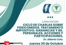 30/10 – 16 h Ciclo de charlas sobre Fideicomisos. Tratamiento Impositivo. Ganancias y Bs. Personales. Acciones y Participaciones.