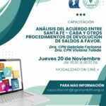 20/11 – 16.30 h Análisis del acuerdo entre Santa Fe – CABA y otros procedimientos de devolución de saldos a favor