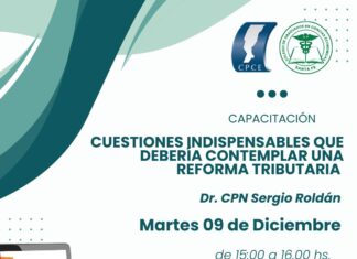 09/12 – 15 h Cuestiones indispensables que debería contemplar una reforma tributaria