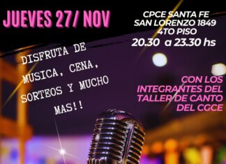 27/11 – 20.30 h Noche de Cantobar