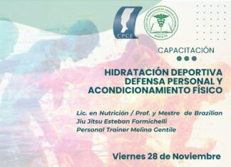 28/11 – 18 h Hidratación Deportiva. Defensa personal y Acondicionamiento Físico
