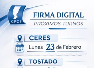 Certificados de Firma Digital: CERES – TOSTADO – SAN JAVIER