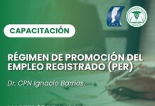 25/08 – 15 h Régimen de Promoción del Empleo Registrado (PER)