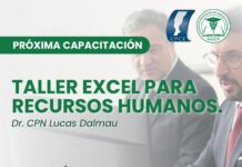 06/05 – 15hs Taller Excel para RRHH 2026. Dr. CPN Lucas Dalmau.