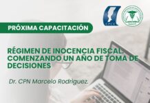 11/05 – 15hs Régimen de Inocencia Fiscal. Comenzando un año de toma de decisiones. Dr. CPN Marcelo Rodríguez.