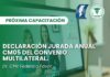 18/05 – 15hs Declaración Jurada Anual CM05 del Convenio Multilateral. Dr. CPN Federico Favot.