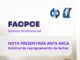FACPCE ante ARCA: Solicitud de reprogramación de fechas