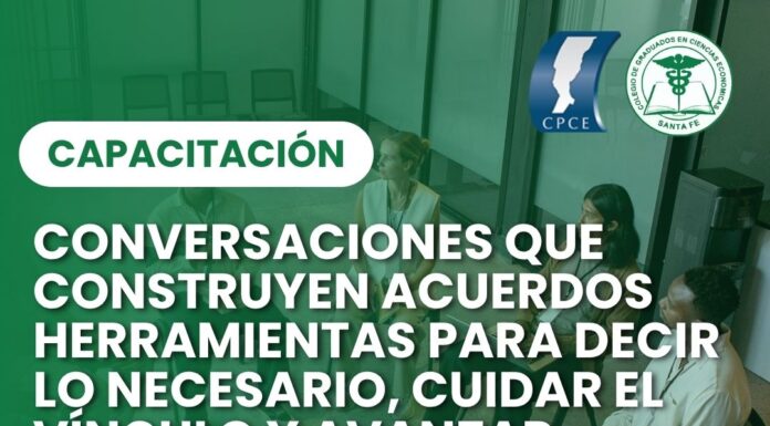 15/09 – 15 h Conversaciones que construyen acuerdos Herramientas para decir lo necesario, cuidar el vínculo y avanzar.