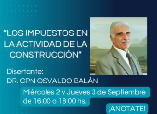 02/09 – 16 h Capacitación RQTA. Los impuestos en la actividad de la construcción