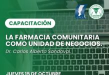 15/10 – 15 h La Farmacia Comunitaria como unidad de negocios