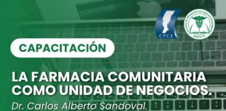 15/10 – 15 h La Farmacia Comunitaria como unidad de negocios